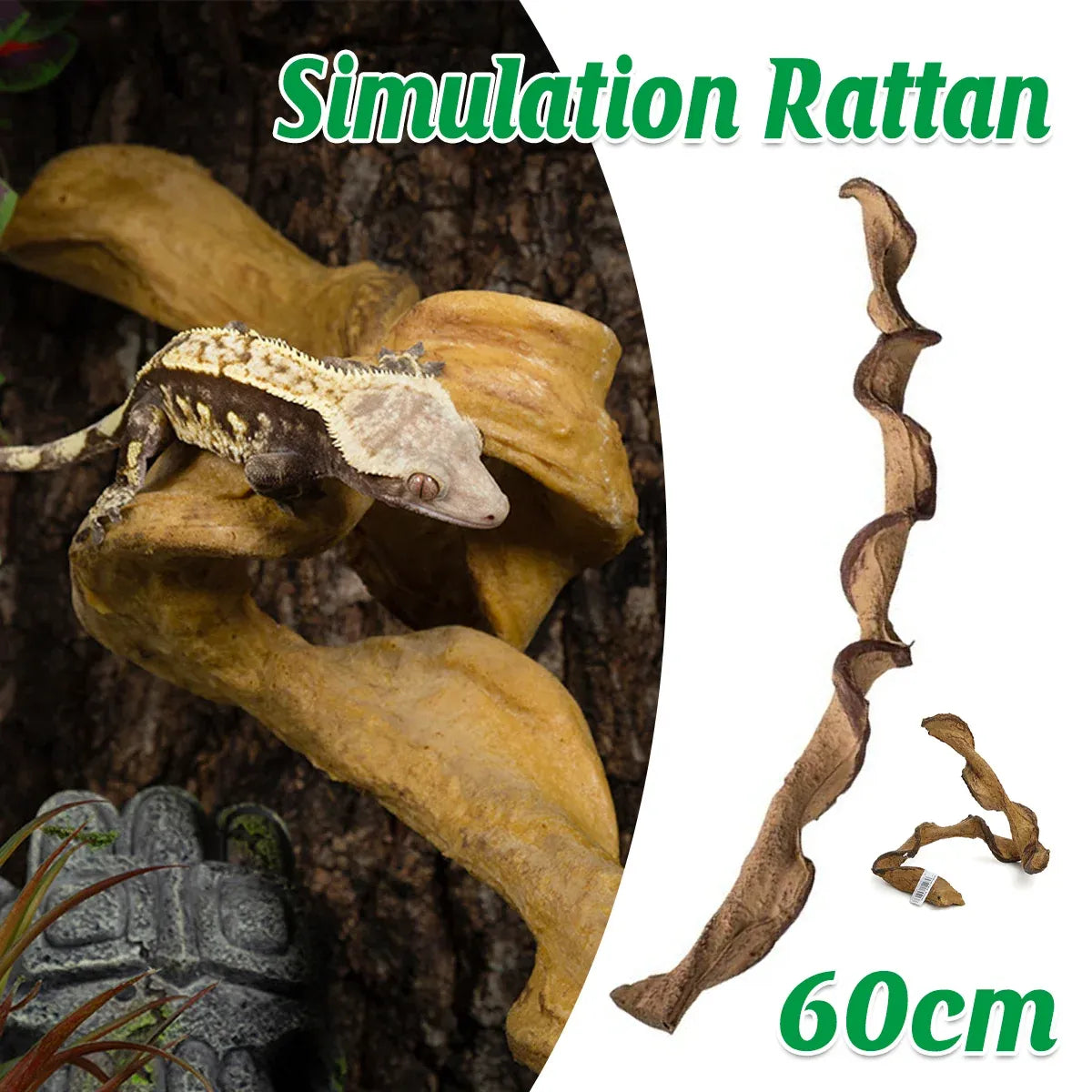 Simulated Vine Plants Reptile Habitat Terrarium Decor for Lizards and Tree Frogs